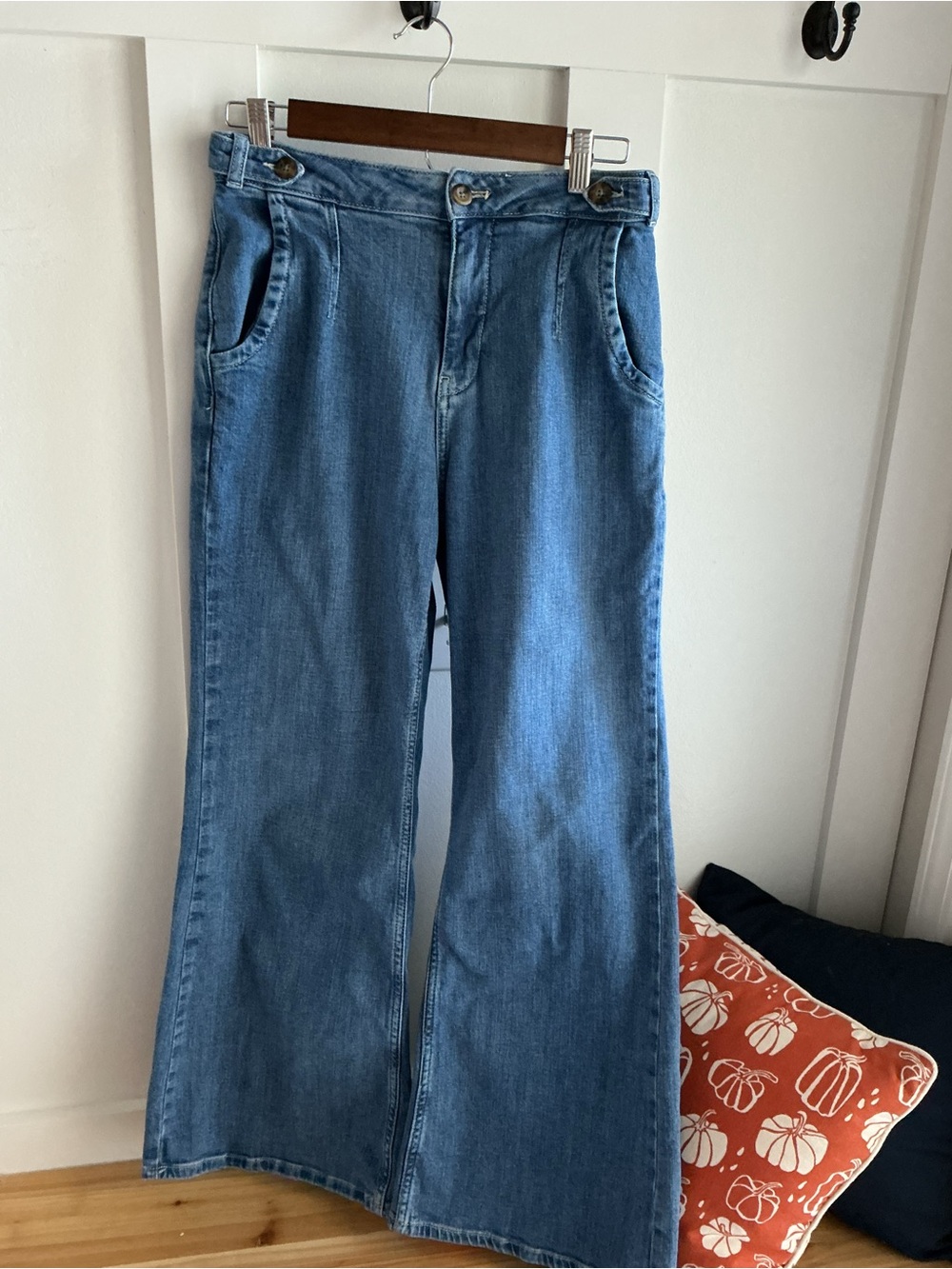 Pilcro Light Blue Wide-Leg Women's Jeans